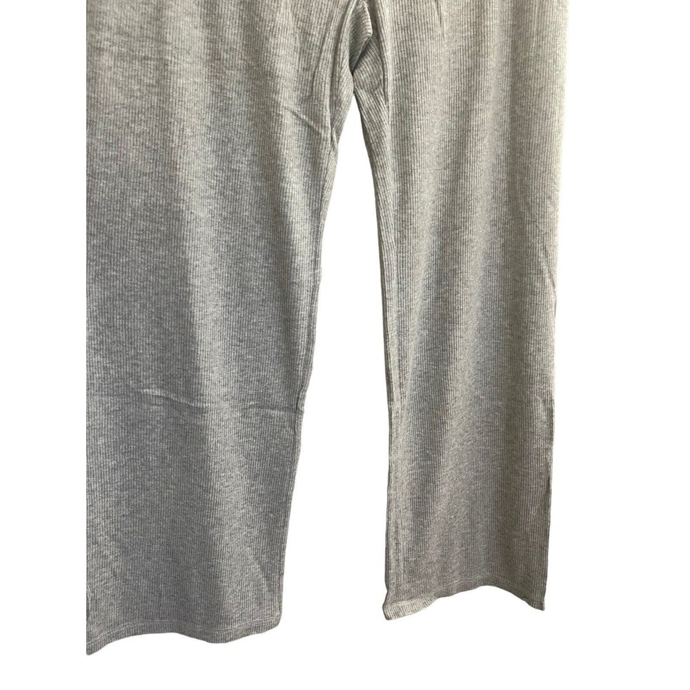 NWT PJ Salvage Large Ribbed Heather Gray Thermal Knit Lounge Pajama Pants #1608 - Picture 5 of 11